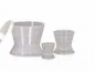 Preview: Anmischbecher aus Silikon weiß