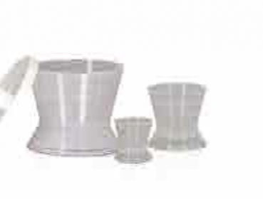 Anmischbecher aus Silikon weiß