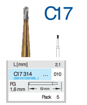 Hartmetallkronetrenner  für Zahnärzte Inh.5St