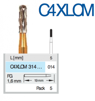 Hartmetallkronentrenner für Zahnärzte Inh. 5St