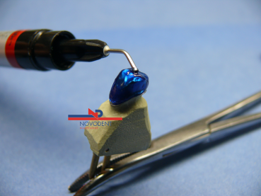 Novoplast Flash Set  1x3g+2xapplication Jet  in Farben ROT-BLAU-CLEAR