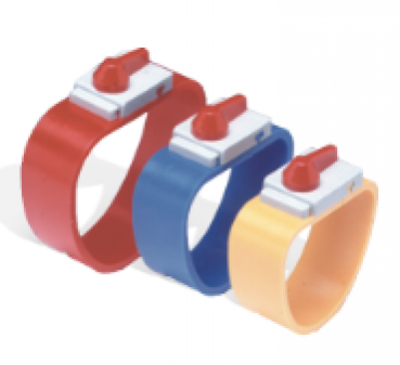 04410 Manschetten blau mittel Inh. 5 St.