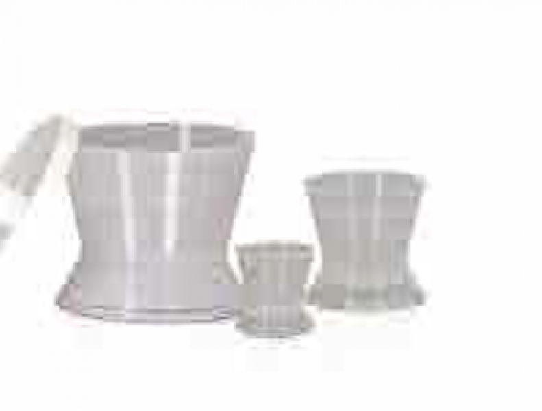 Anmischbecher aus Silikon weiß