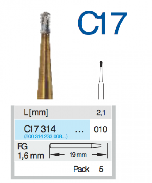 Hartmetallkronetrenner  für Zahnärzte Inh.5St